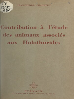 cover image of Contribution à l'étude des animaux associés aux Holothurides